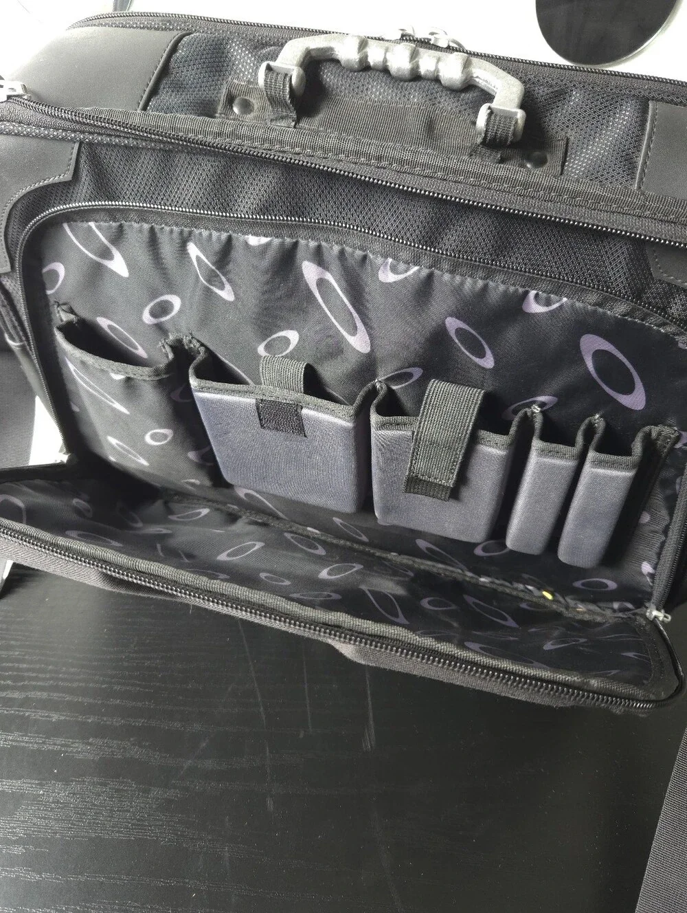 Oakley Home Office Black Briefcase Sink Collection Tactical Y2K Excellent